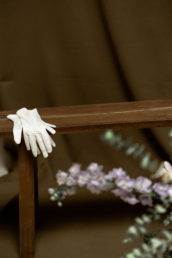 gants délicate blanc classique femme coton supima anti-uv UPF50 écoresponsable protection solaire vintage