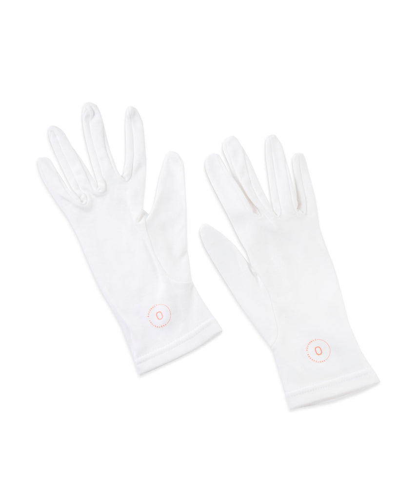 gants délicate blanc classique femme coton supima anti-uv UPF50 écoresponsable protection solaire vintage ombrelle